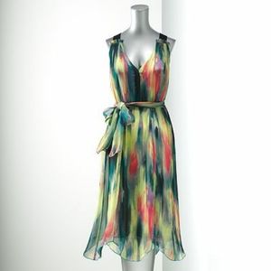 Simply Vera Wang Rainbow Watercolor dress size XL